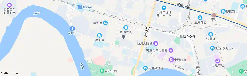 天津塘沽一幼_公交站地图_天津公交_妙搜公交查询2025