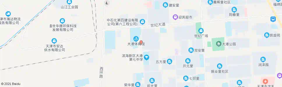 天津大港游泳馆_公交站地图_天津公交_妙搜公交查询2025