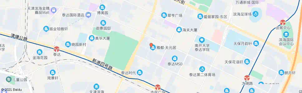 天津天元居_公交站地图_天津公交_妙搜公交查询2025