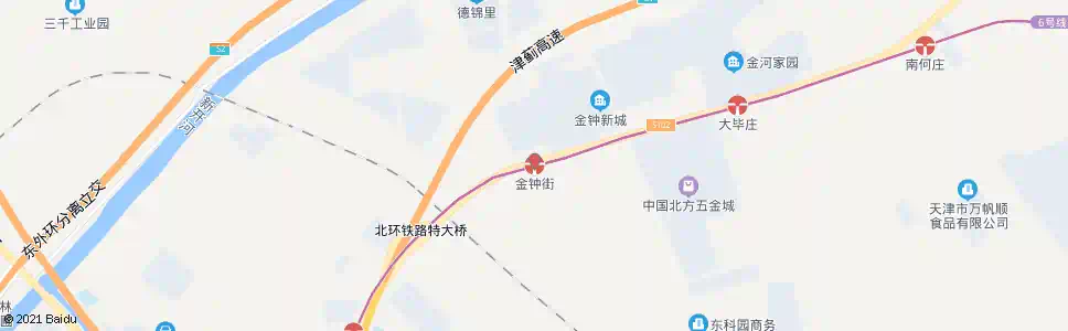 天津金钟街站_公交站地图_天津公交_妙搜公交查询2025