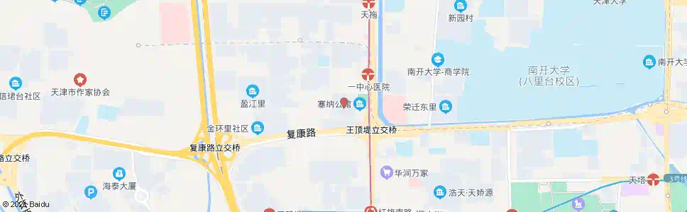 天津文江东里_公交站地图_天津公交_妙搜公交查询2025