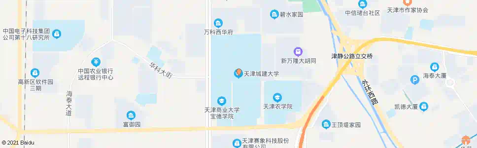 天津城建大学_公交站地图_天津公交_妙搜公交查询2025