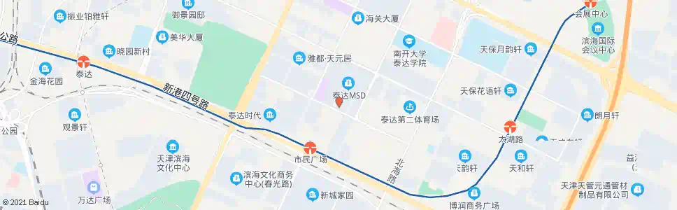天津塘沽法院_公交站地图_天津公交_妙搜公交查询2025