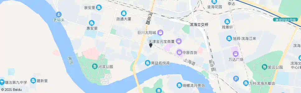 天津上海道草场街_公交站地图_天津公交_妙搜公交查询2025