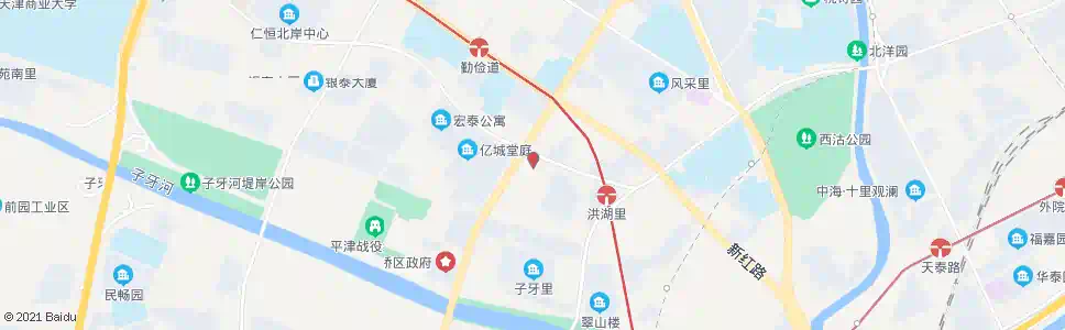 天津宏立桥_公交站地图_天津公交_妙搜公交查询2025