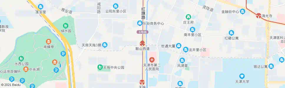 天津鞍山西道站_公交站地图_天津公交_妙搜公交查询2025