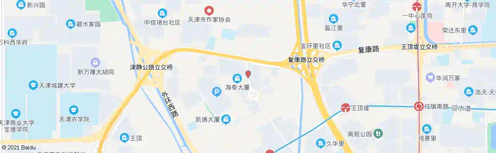 天津梓苑路华天道_公交站地图_天津公交_妙搜公交查询2025