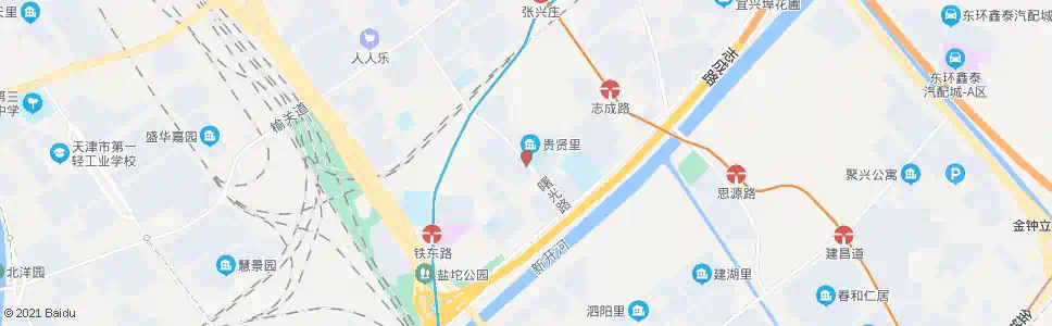 天津贵贤里_公交站地图_天津公交_妙搜公交查询2025