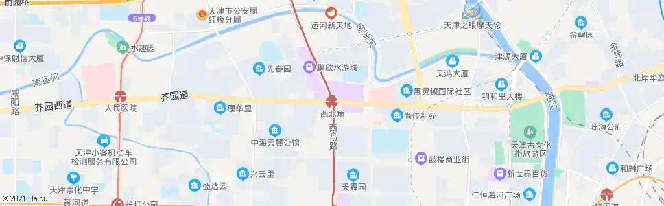 天津西北角站_公交站地图_天津公交_妙搜公交查询2025