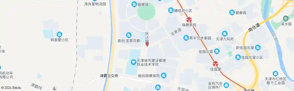 天津辰达路_公交站地图_天津公交_妙搜公交查询2025