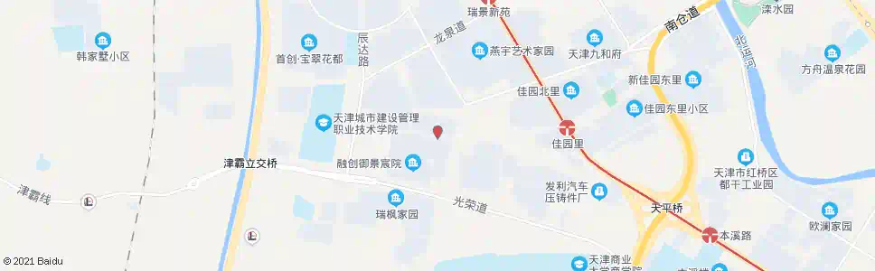 天津瑞达里_公交站地图_天津公交_妙搜公交查询2025