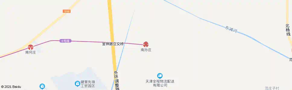 天津南孙庄站_公交站地图_天津公交_妙搜公交查询2025