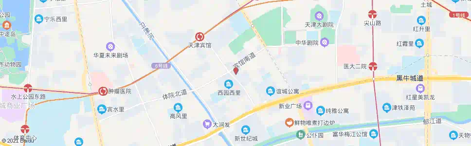 天津西园北里_公交站地图_天津公交_妙搜公交查询2025