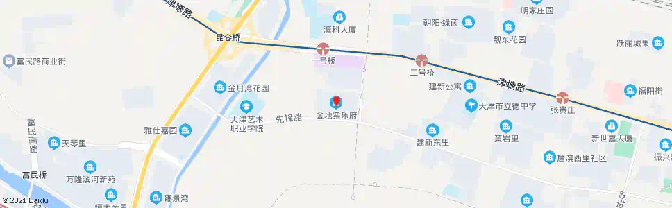 天津金地紫乐府_公交站地图_天津公交_妙搜公交查询2025
