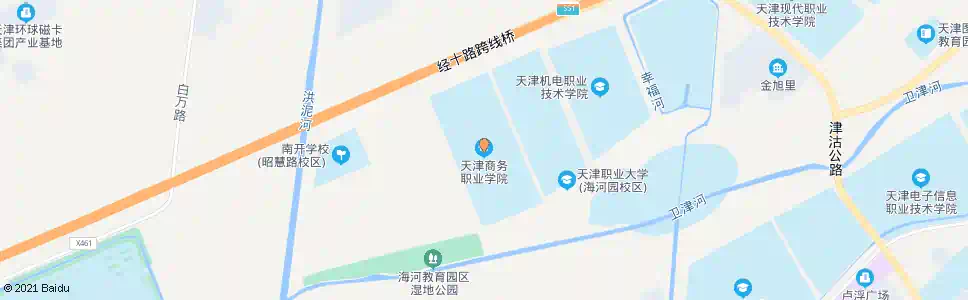 天津商务职业学院_公交站地图_天津公交_妙搜公交查询2025