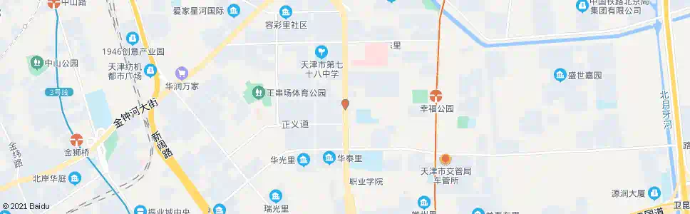 天津正义道(市聋哑学校)_公交站地图_天津公交_妙搜公交查询2025