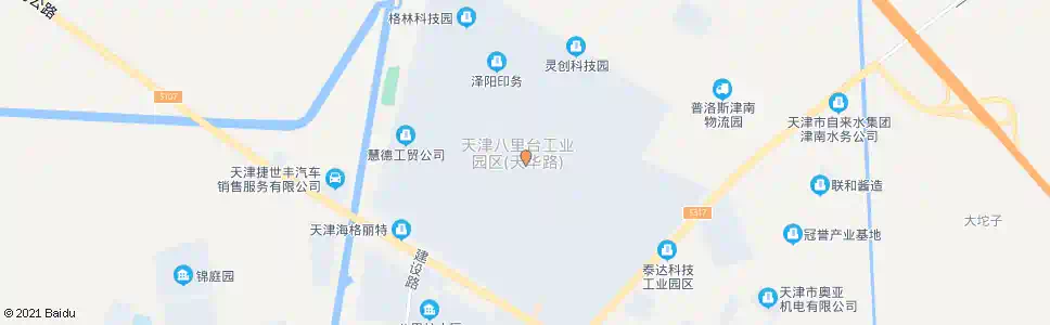 天津南八里台工业园区(建设路)_公交站地图_天津公交_妙搜公交查询2025