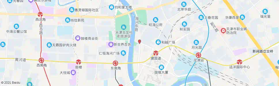 天津平安街_公交站地图_天津公交_妙搜公交查询2025