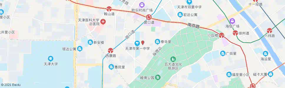 天津实验小学_公交站地图_天津公交_妙搜公交查询2025