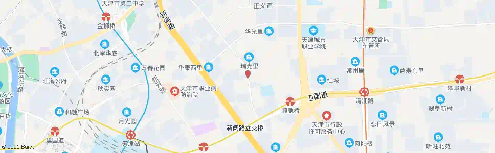 天津井冈山路_公交站地图_天津公交_妙搜公交查询2025