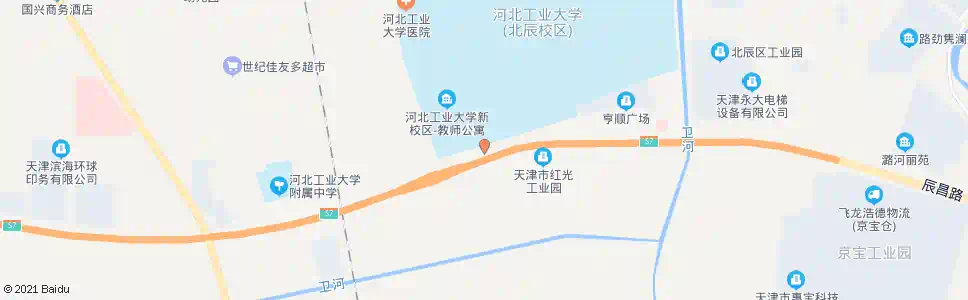 天津河北工业大学教师楼_公交站地图_天津公交_妙搜公交查询2025