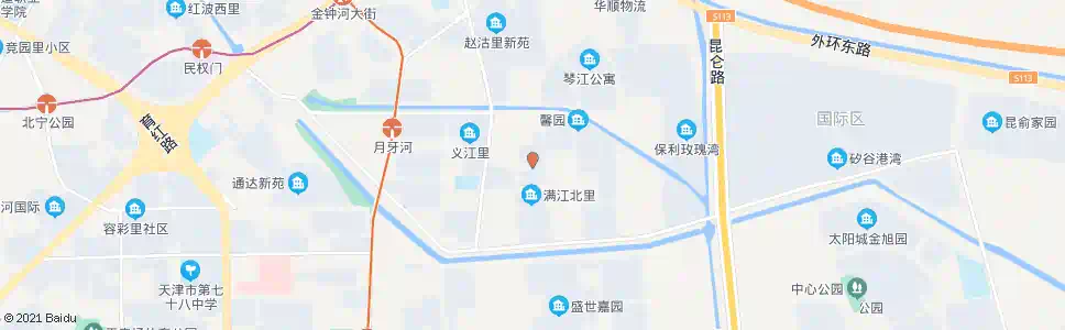 天津开江里_公交站地图_天津公交_妙搜公交查询2025