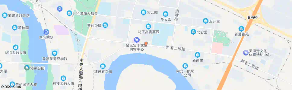 天津二号门(新港一号路)_公交站地图_天津公交_妙搜公交查询2025