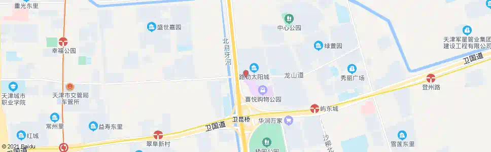 天津龙山道昆仑路口_公交站地图_天津公交_妙搜公交查询2025