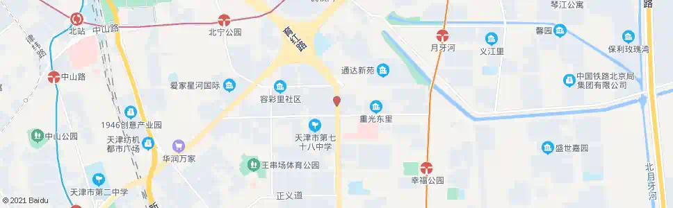 天津增产道_公交站地图_天津公交_妙搜公交查询2025