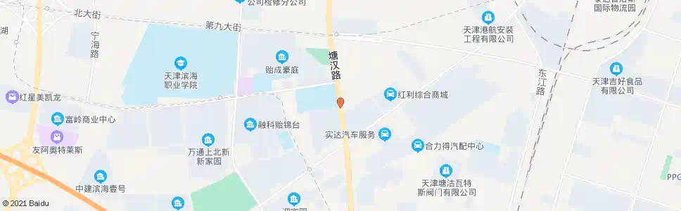 天津塘沽一职专_公交站地图_天津公交_妙搜公交查询2025