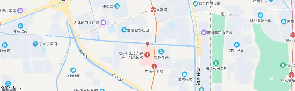 天津中医一附院新院_公交站地图_天津公交_妙搜公交查询2025