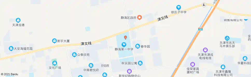 天津静海一中_公交站地图_天津公交_妙搜公交查询2025