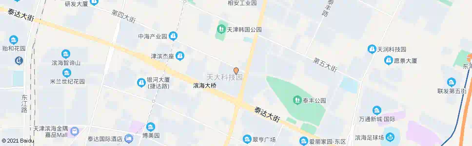 天津天大科技园(中央大道)_公交站地图_天津公交_妙搜公交查询2025