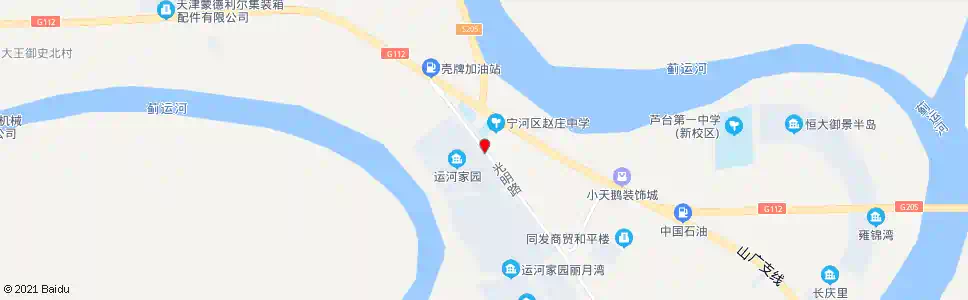 天津运河家园_公交站地图_天津公交_妙搜公交查询2025