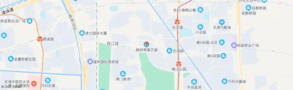 天津融创海逸王座_公交站地图_天津公交_妙搜公交查询2025