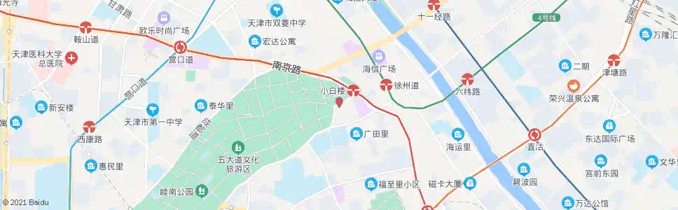 天津香港路_公交站地图_天津公交_妙搜公交查询2025