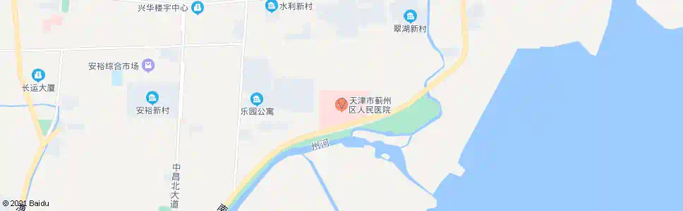 天津人民医院(蓟县)_公交站地图_天津公交_妙搜公交查询2025
