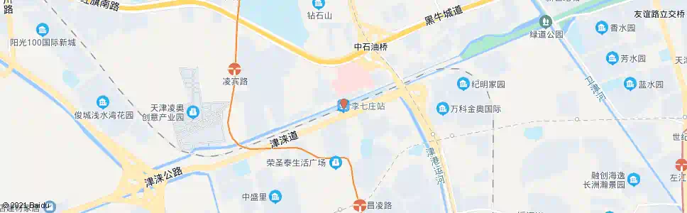 天津李七庄_公交站地图_天津公交_妙搜公交查询2025