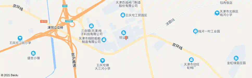 天津金威创展园_公交站地图_天津公交_妙搜公交查询2025