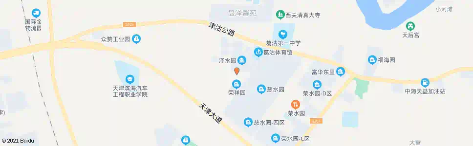 天津泽水园市场_公交站地图_天津公交_妙搜公交查询2025