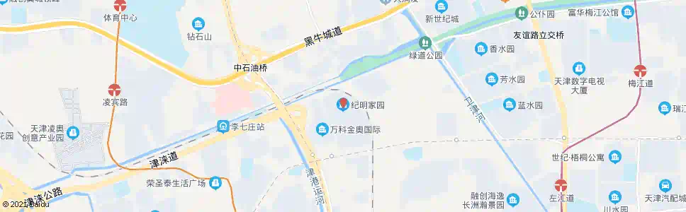 天津纪明家园_公交站地图_天津公交_妙搜公交查询2025