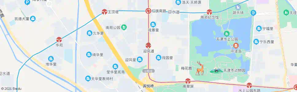 天津迎风道站_公交站地图_天津公交_妙搜公交查询2025