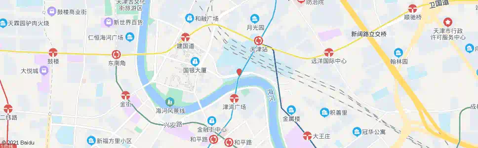 天津海河广场_公交站地图_天津公交_妙搜公交查询2025