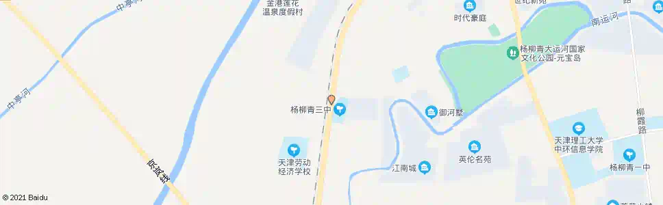 天津杨柳青三中_公交站地图_天津公交_妙搜公交查询2025