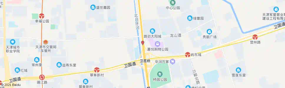 天津卫昆桥_公交站地图_天津公交_妙搜公交查询2025