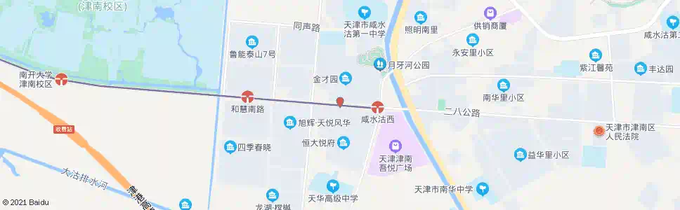 天津诚信里_公交站地图_天津公交_妙搜公交查询2025