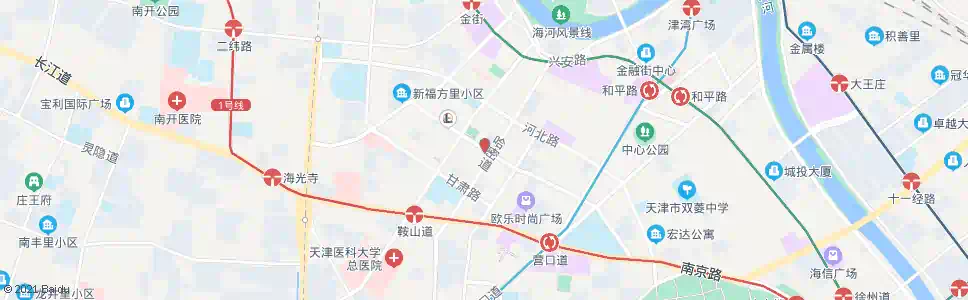 天津哈密道(山西路)_公交站地图_天津公交_妙搜公交查询2025