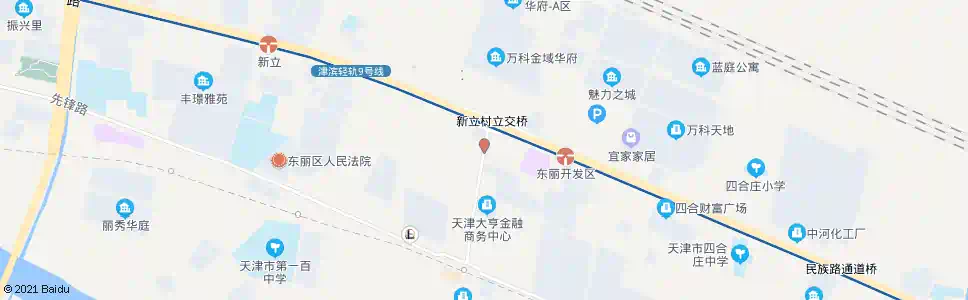 天津东丽开发区管委会_公交站地图_天津公交_妙搜公交查询2025