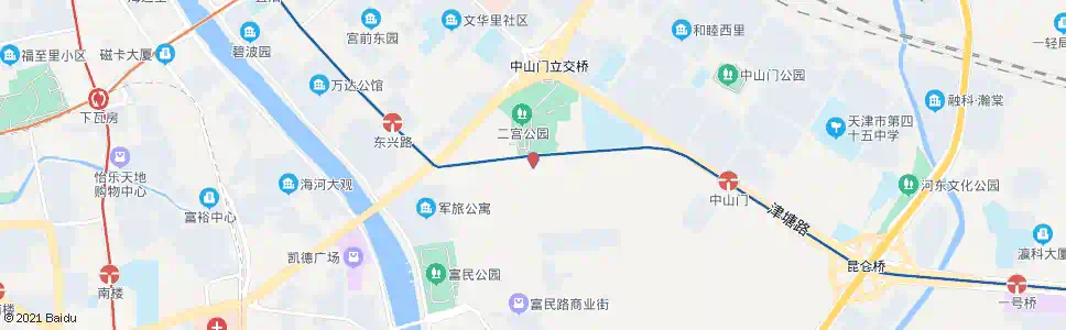 天津二宫南门_公交站地图_天津公交_妙搜公交查询2025