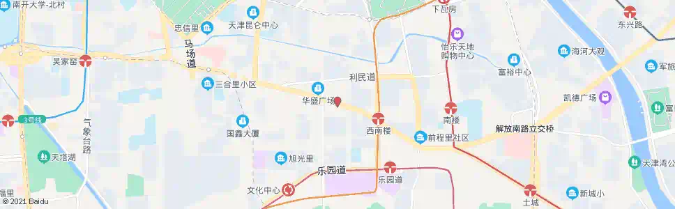 天津四新宿舍_公交站地图_天津公交_妙搜公交查询2025